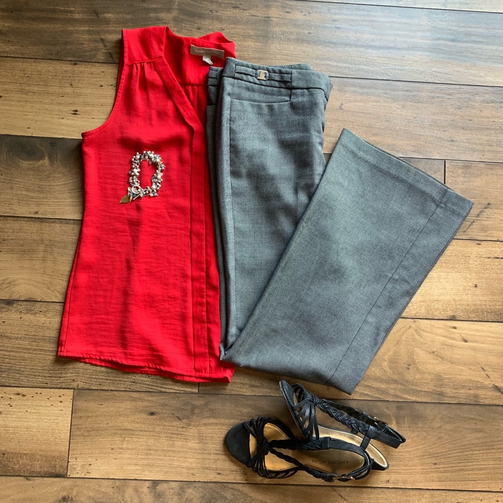 NewYork &Company petite  pants black /white